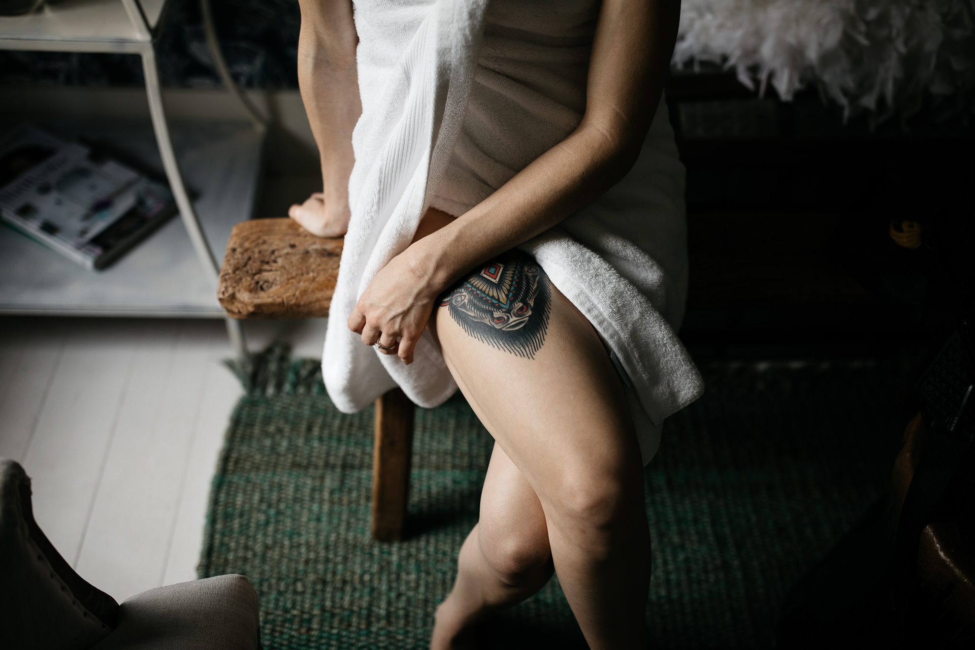 Rachel & David Boho Catskills wedding at Foxfire Moutain House by Jean-Laurent Gaudy