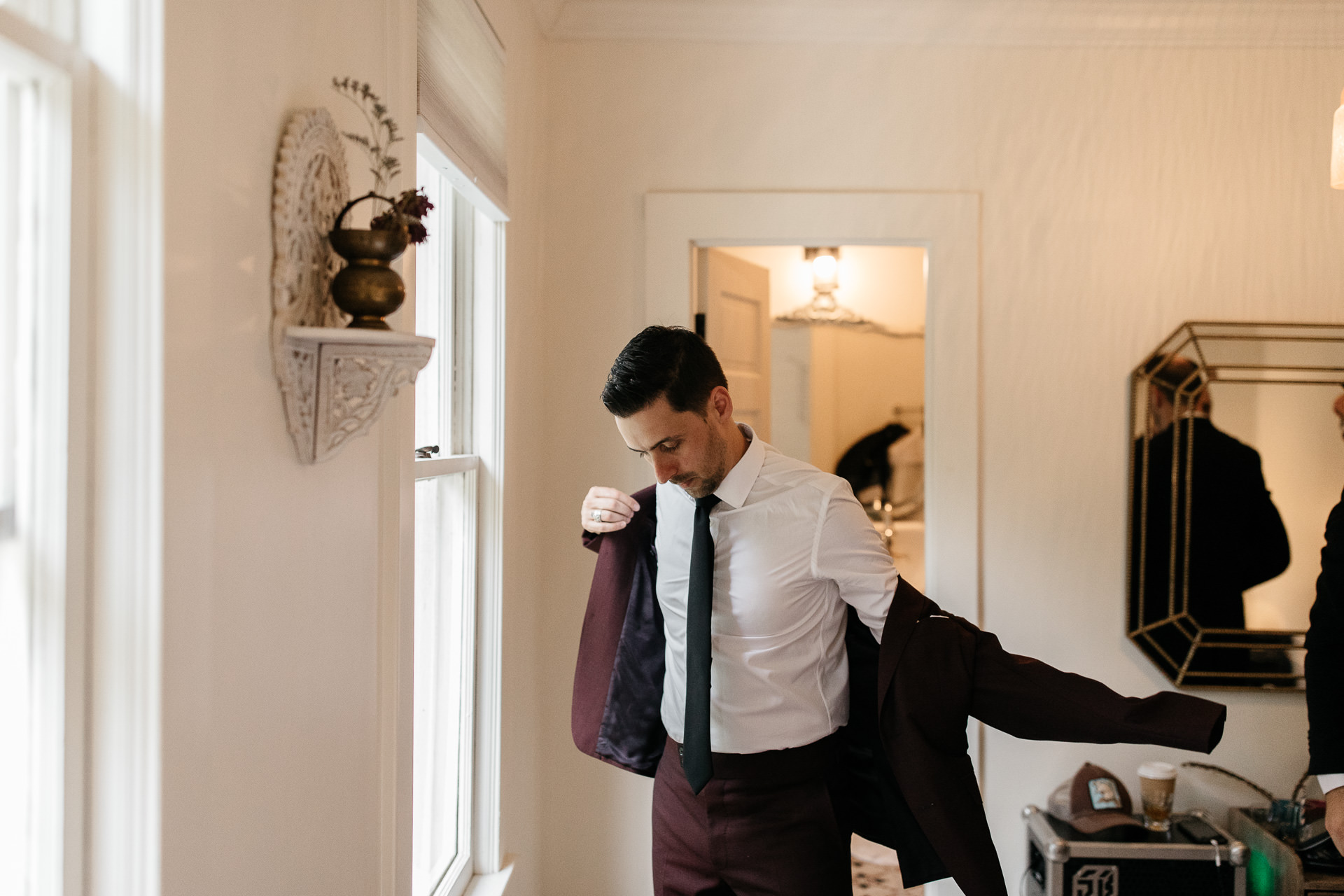 Rachel & David Boho Catskills wedding at Foxfire Moutain House by Jean-Laurent Gaudy