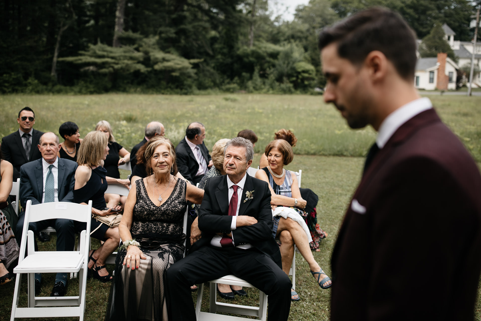 Rachel & David Boho Catskills wedding at Foxfire Moutain House by Jean-Laurent Gaudy