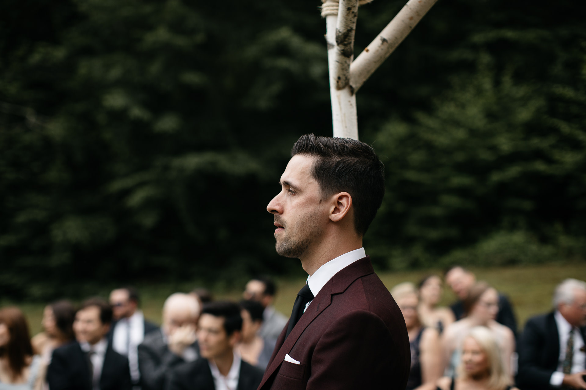 Rachel & David Boho Catskills wedding at Foxfire Moutain House by Jean-Laurent Gaudy