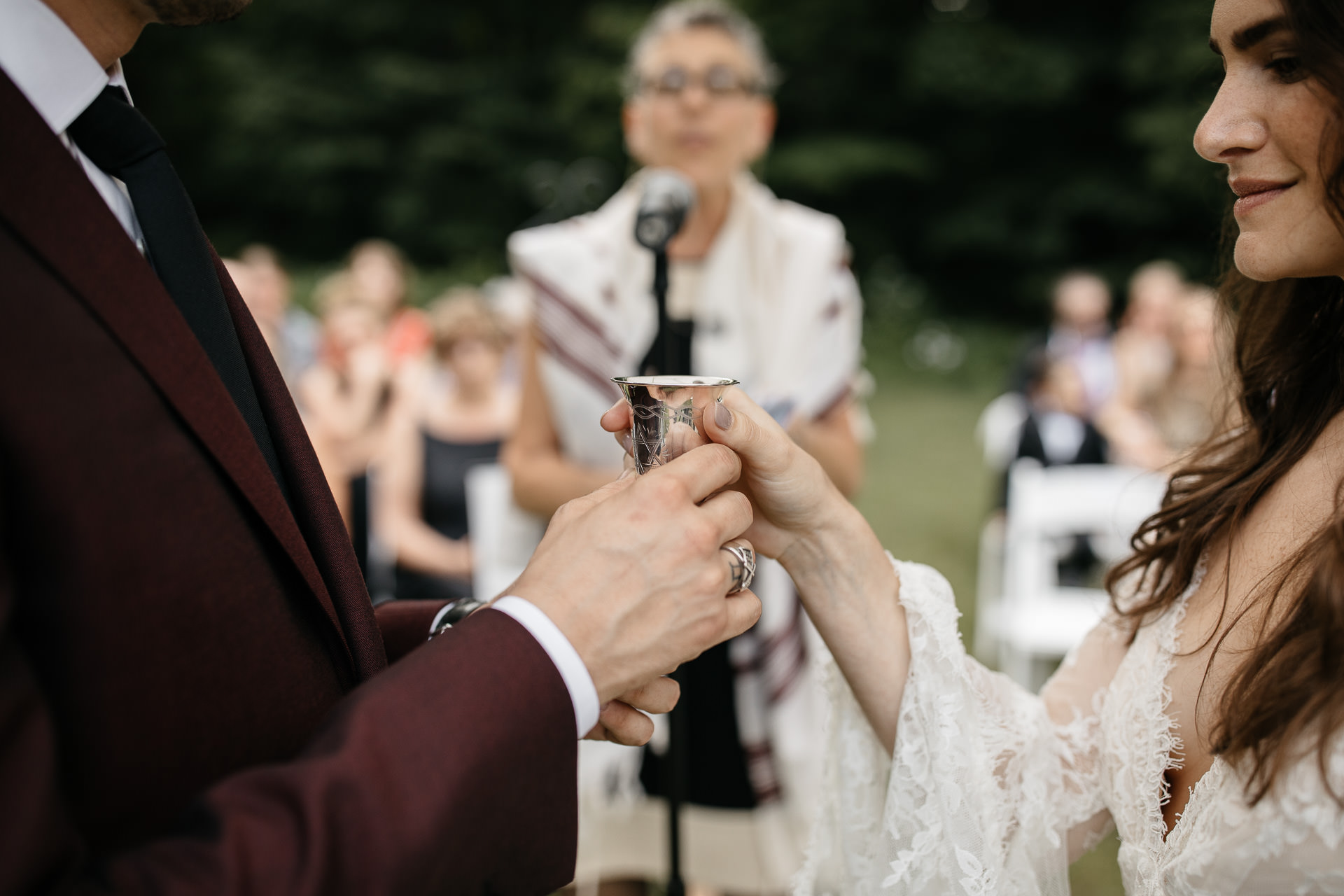 Rachel & David Boho Catskills wedding at Foxfire Moutain House by Jean-Laurent Gaudy