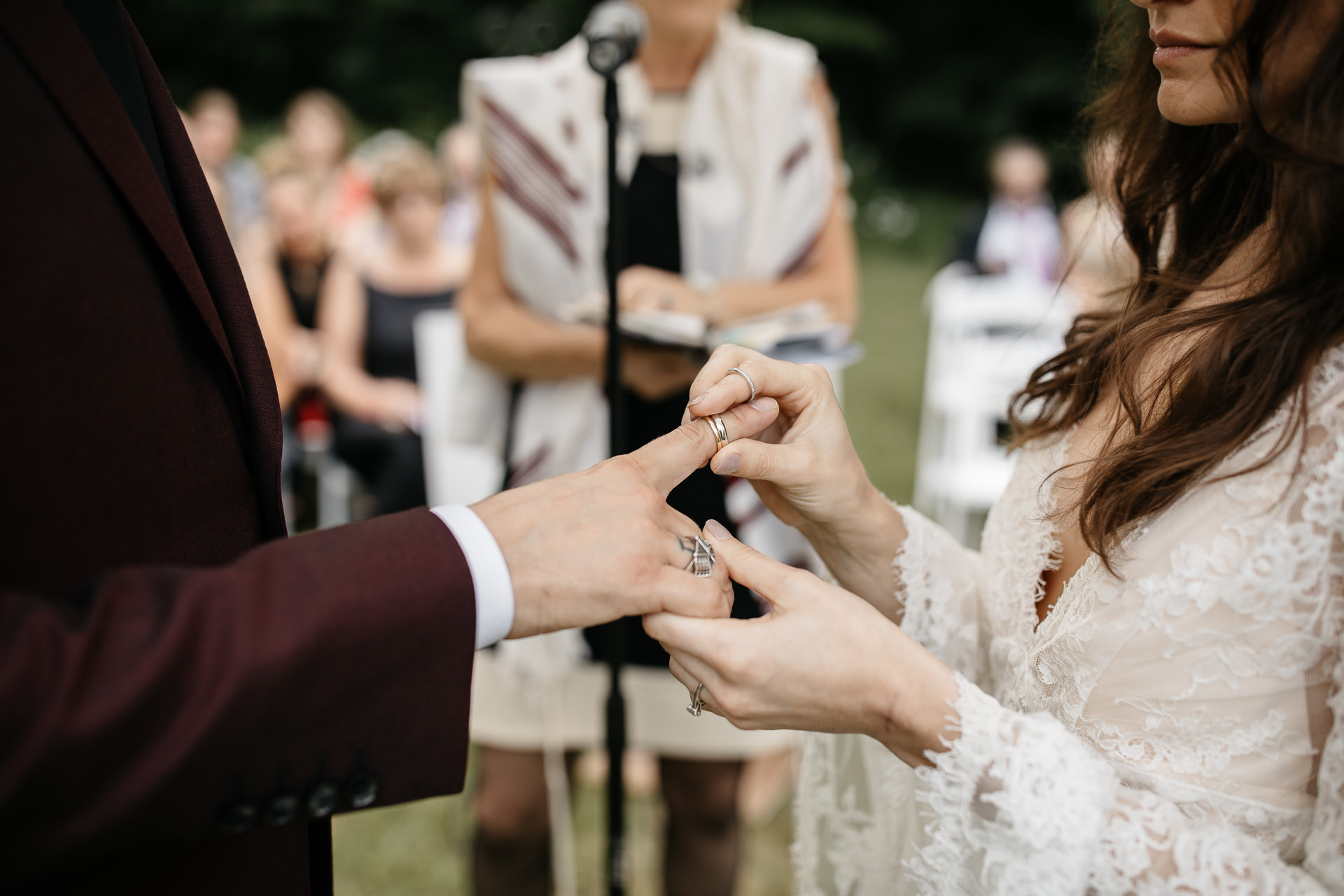Rachel & David Boho Catskills wedding at Foxfire Moutain House by Jean-Laurent Gaudy