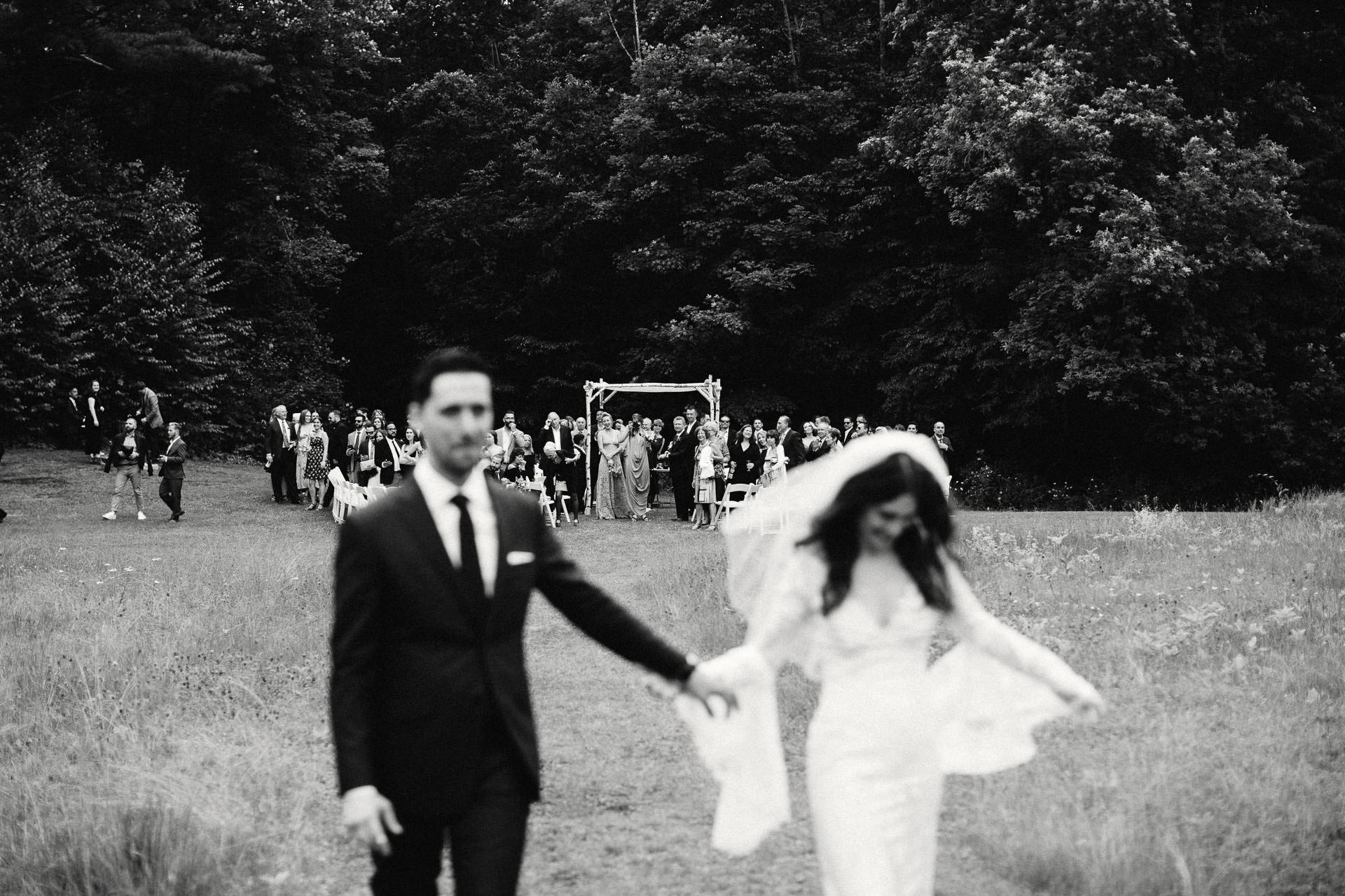 Rachel & David Boho Catskills wedding at Foxfire Moutain House by Jean-Laurent Gaudy