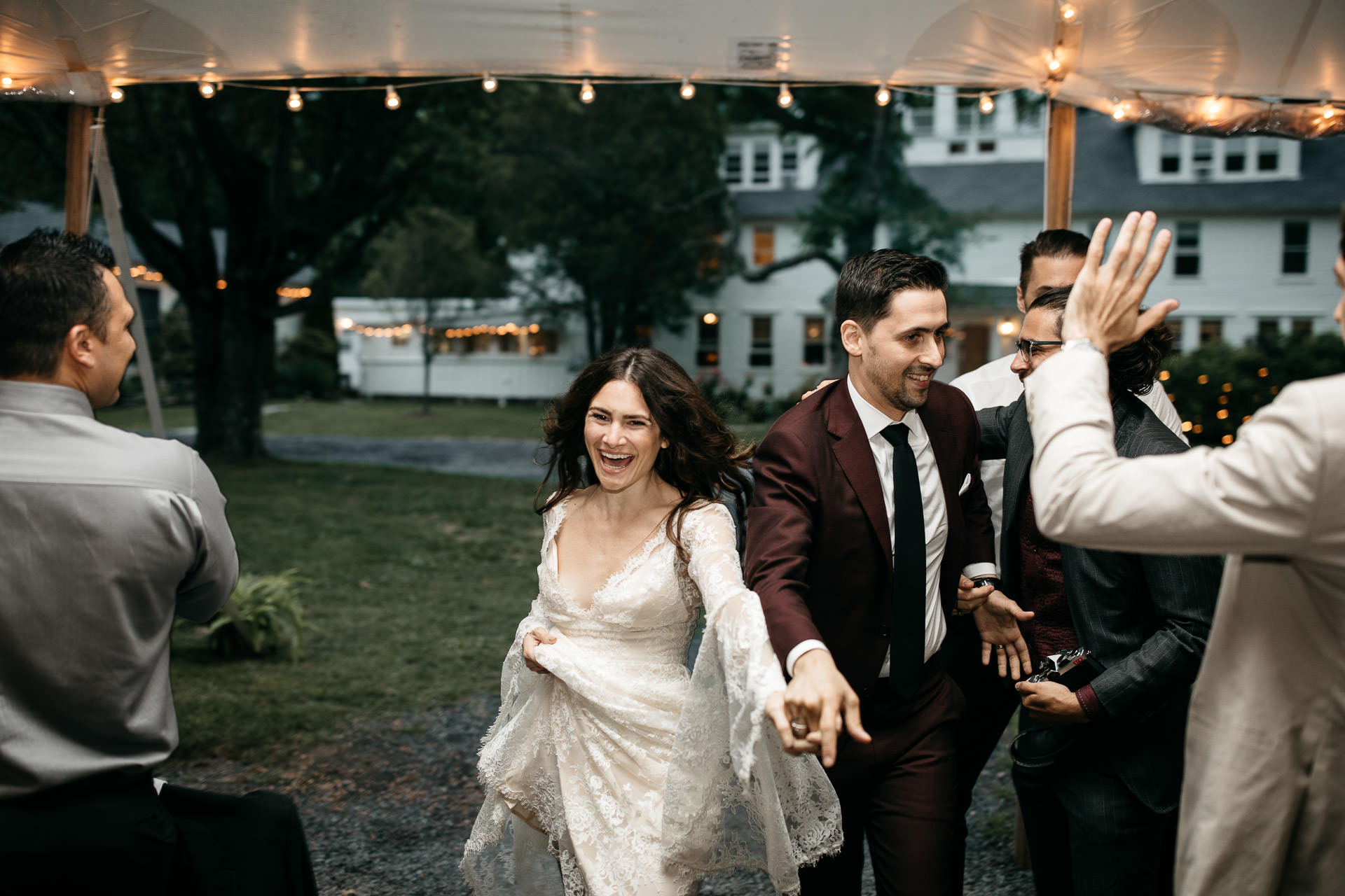Rachel & David Boho Catskills wedding at Foxfire Moutain House by Jean-Laurent Gaudy