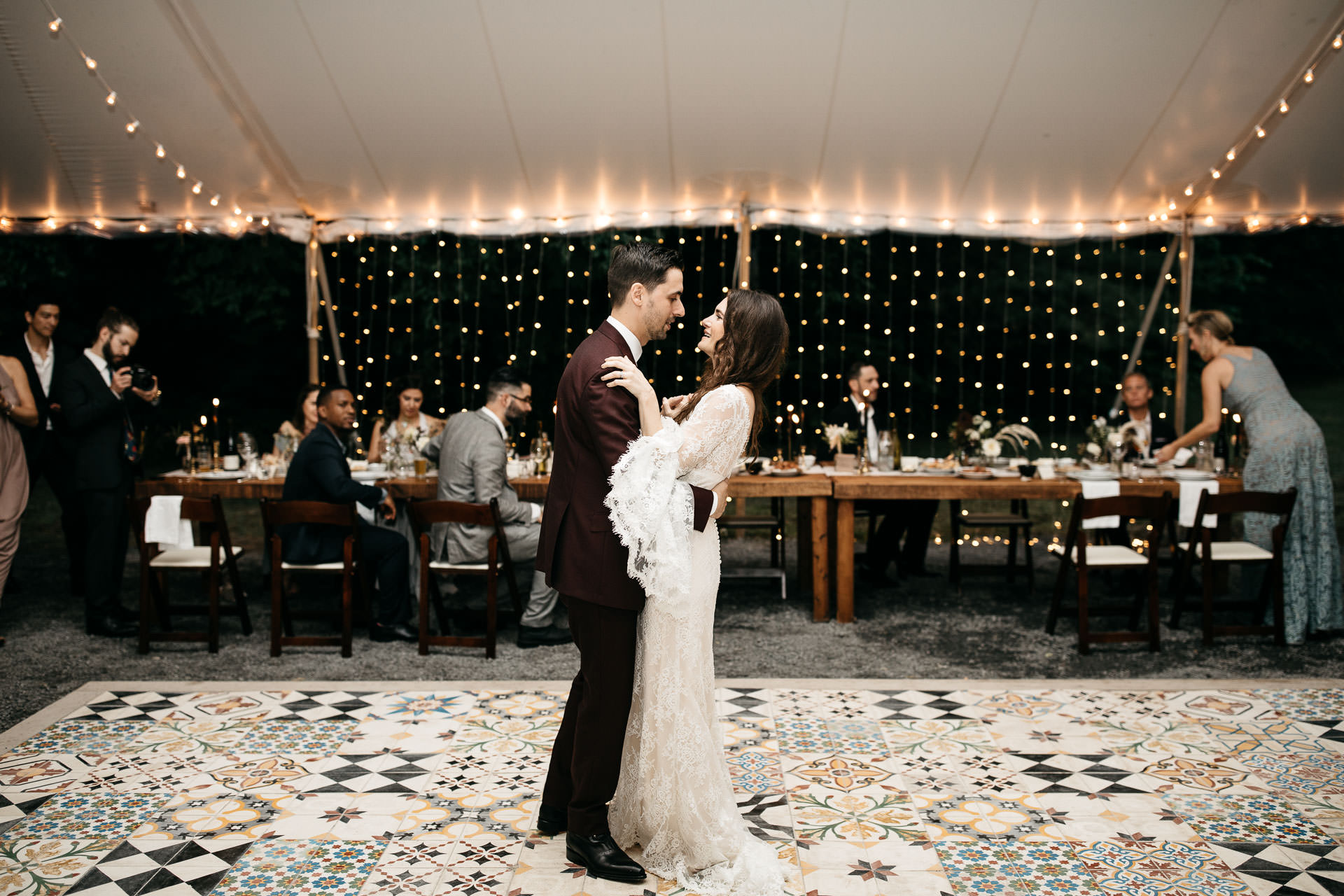 Rachel & David Boho Catskills wedding at Foxfire Moutain House by Jean-Laurent Gaudy