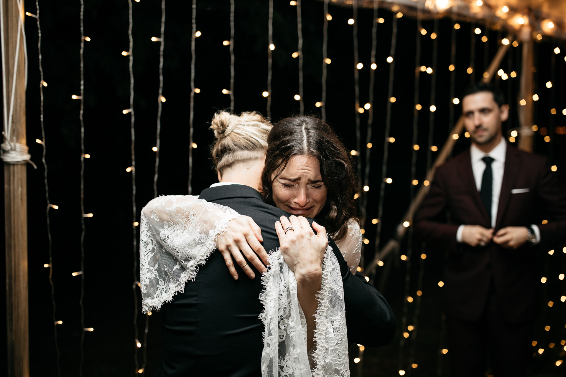 Rachel & David Boho Catskills wedding at Foxfire Moutain House by Jean-Laurent Gaudy