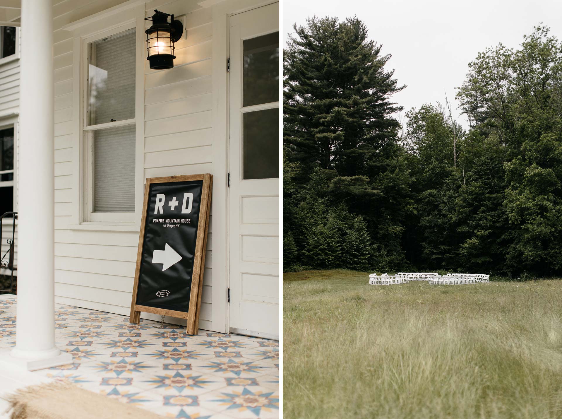 Rachel & David Boho Catskills wedding at Foxfire Moutain House by Jean-Laurent Gaudy