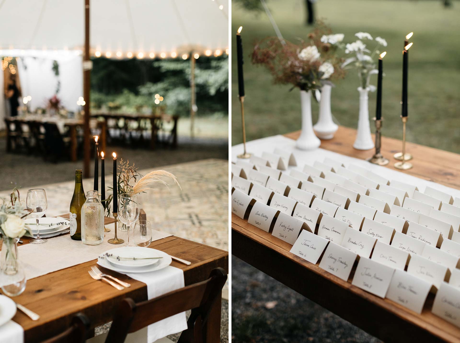Rachel & David Boho Catskills wedding at Foxfire Moutain House by Jean-Laurent Gaudy