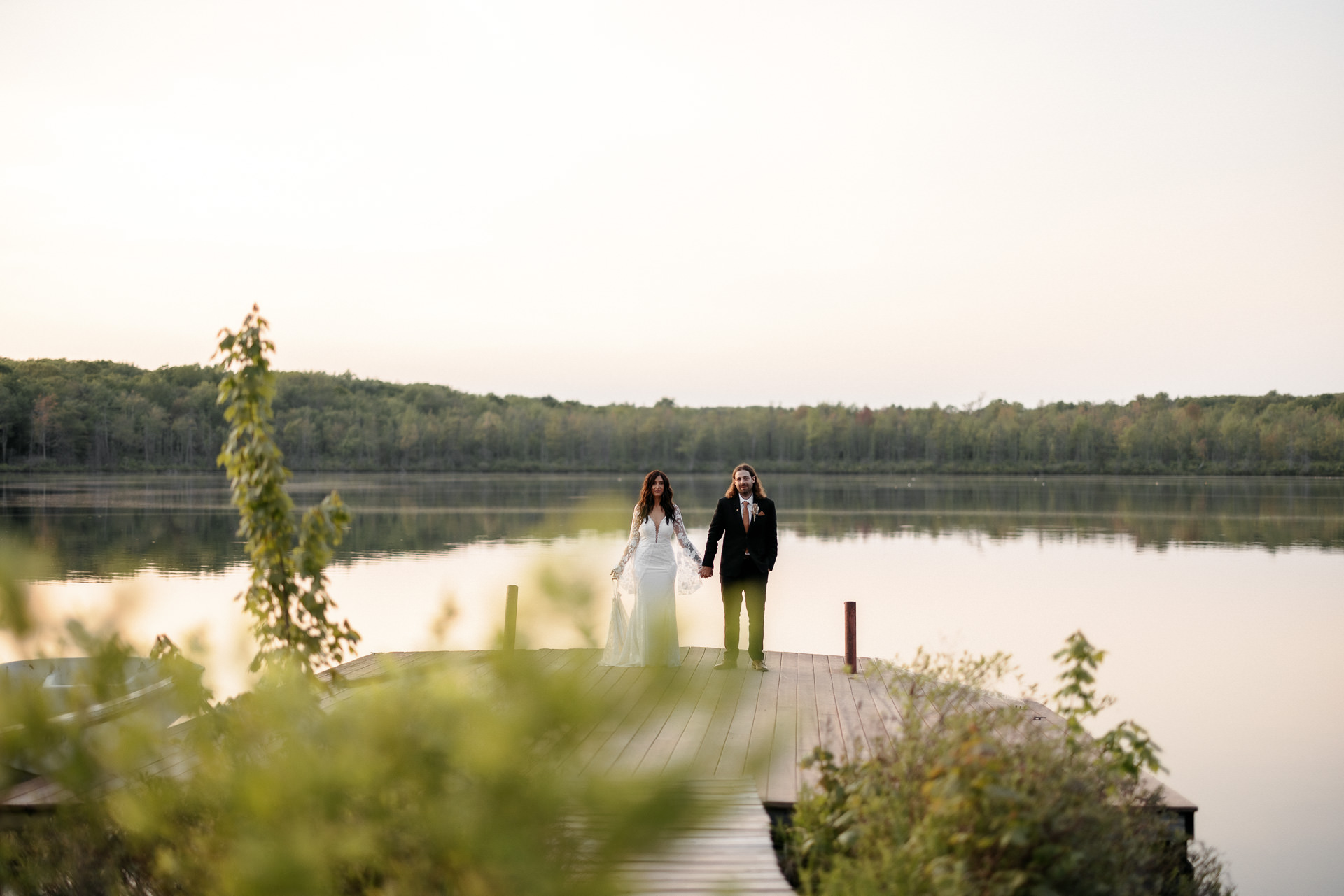 Nicole & Matt Boho Lake Ariel wedding by Jean-Laurent Gaudy
