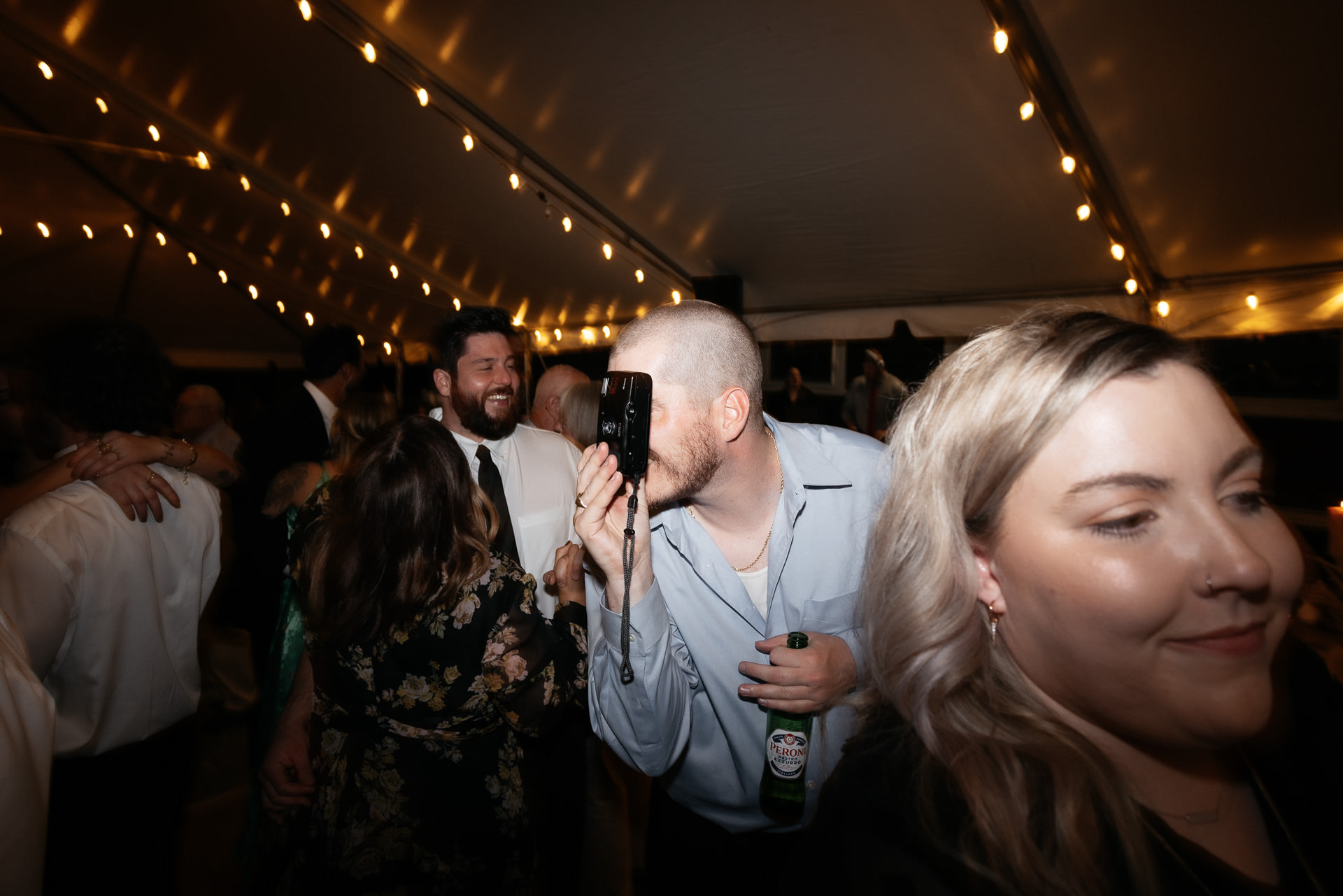 Nicole & Matt Boho Lake Ariel wedding by Jean-Laurent Gaudy