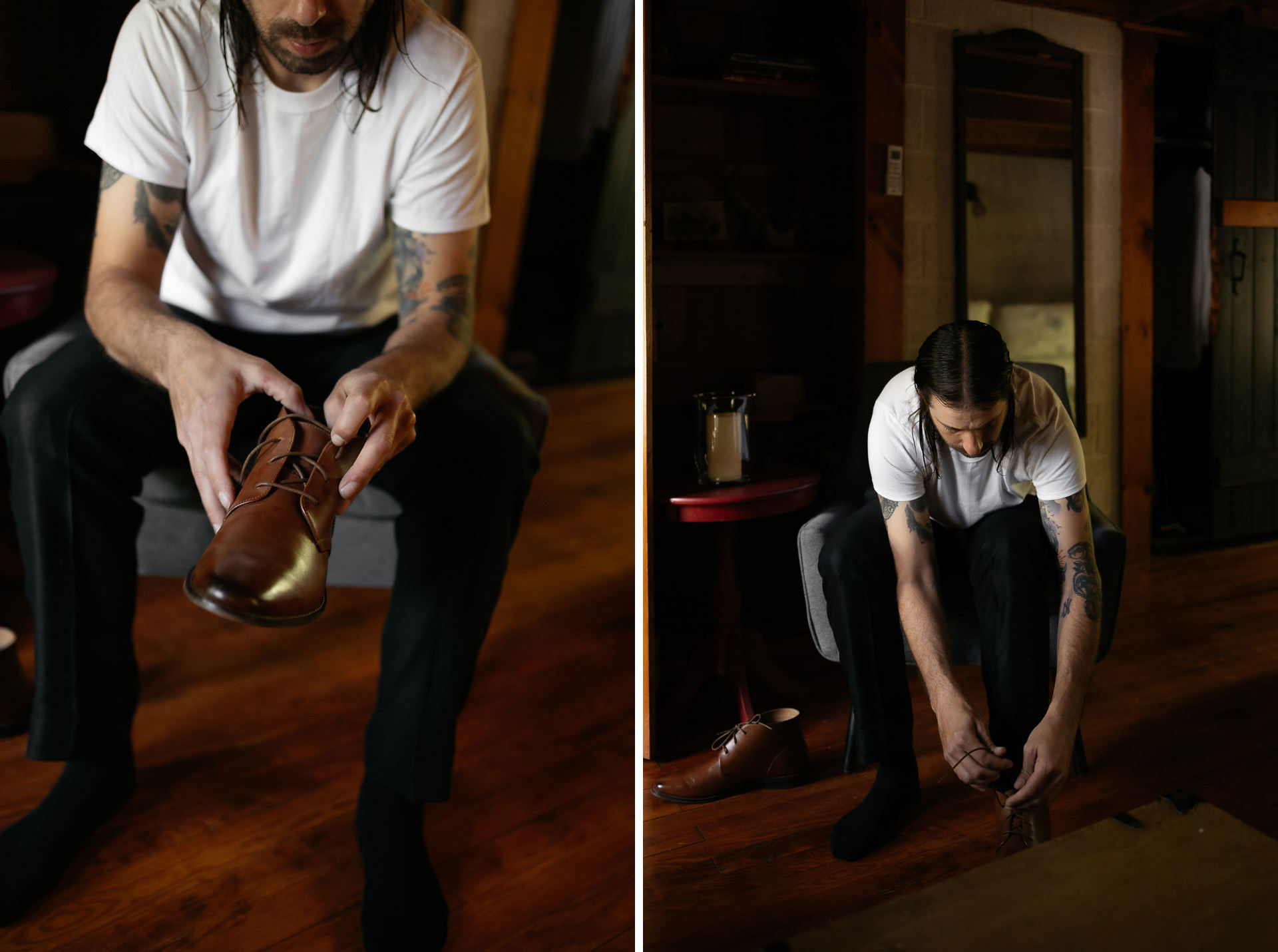 Nicole & Matt Boho Lake Ariel wedding by Jean-Laurent Gaudy