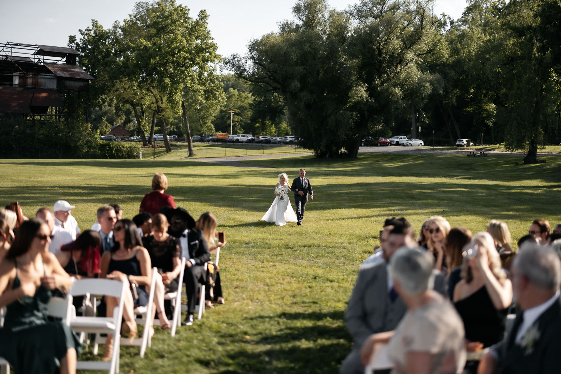 Chelsea & Sean Industrial wedding upstate at Hutton Brickyards wedding by Jean-Laurent Gaudy