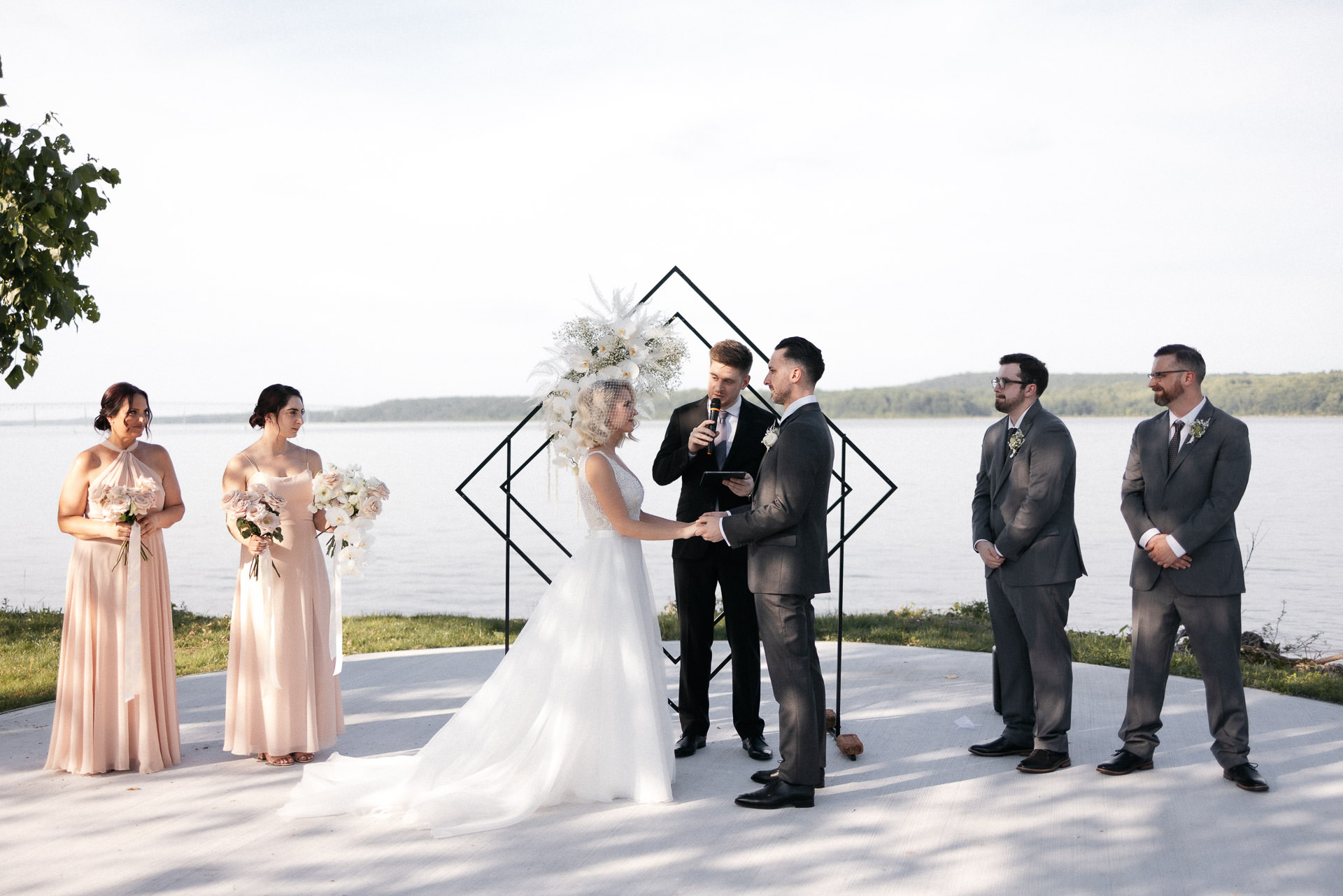 Chelsea & Sean Industrial wedding upstate at Hutton Brickyards wedding by Jean-Laurent Gaudy