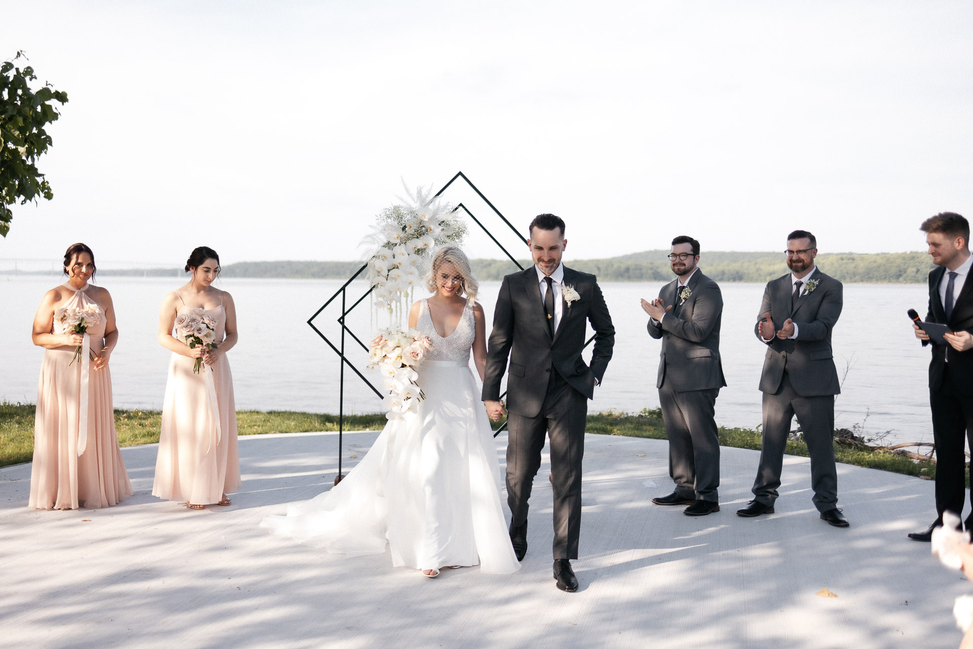 Chelsea & Sean Industrial wedding upstate at Hutton Brickyards wedding by Jean-Laurent Gaudy