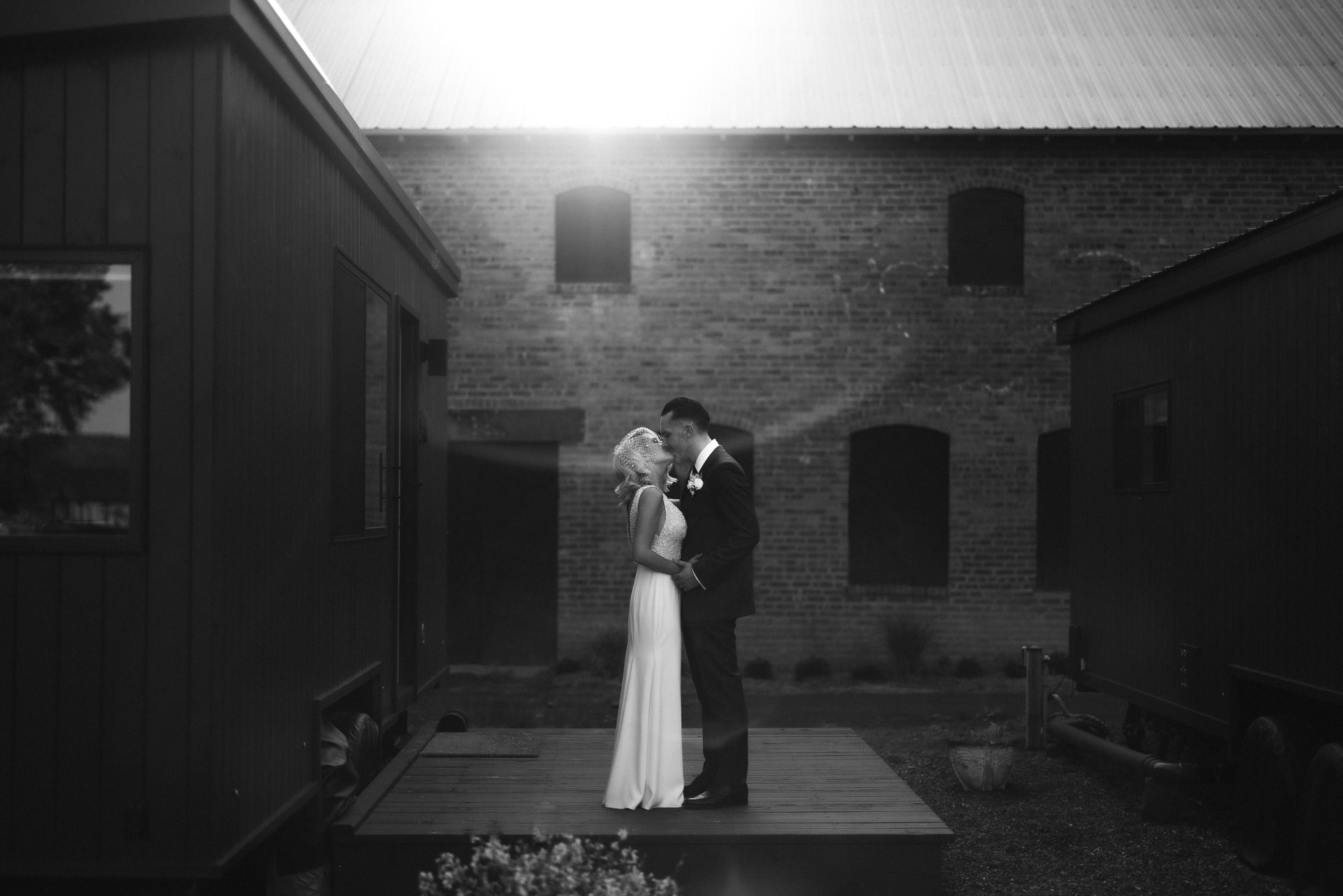 Chelsea & Sean Industrial wedding upstate at Hutton Brickyards wedding by Jean-Laurent Gaudy