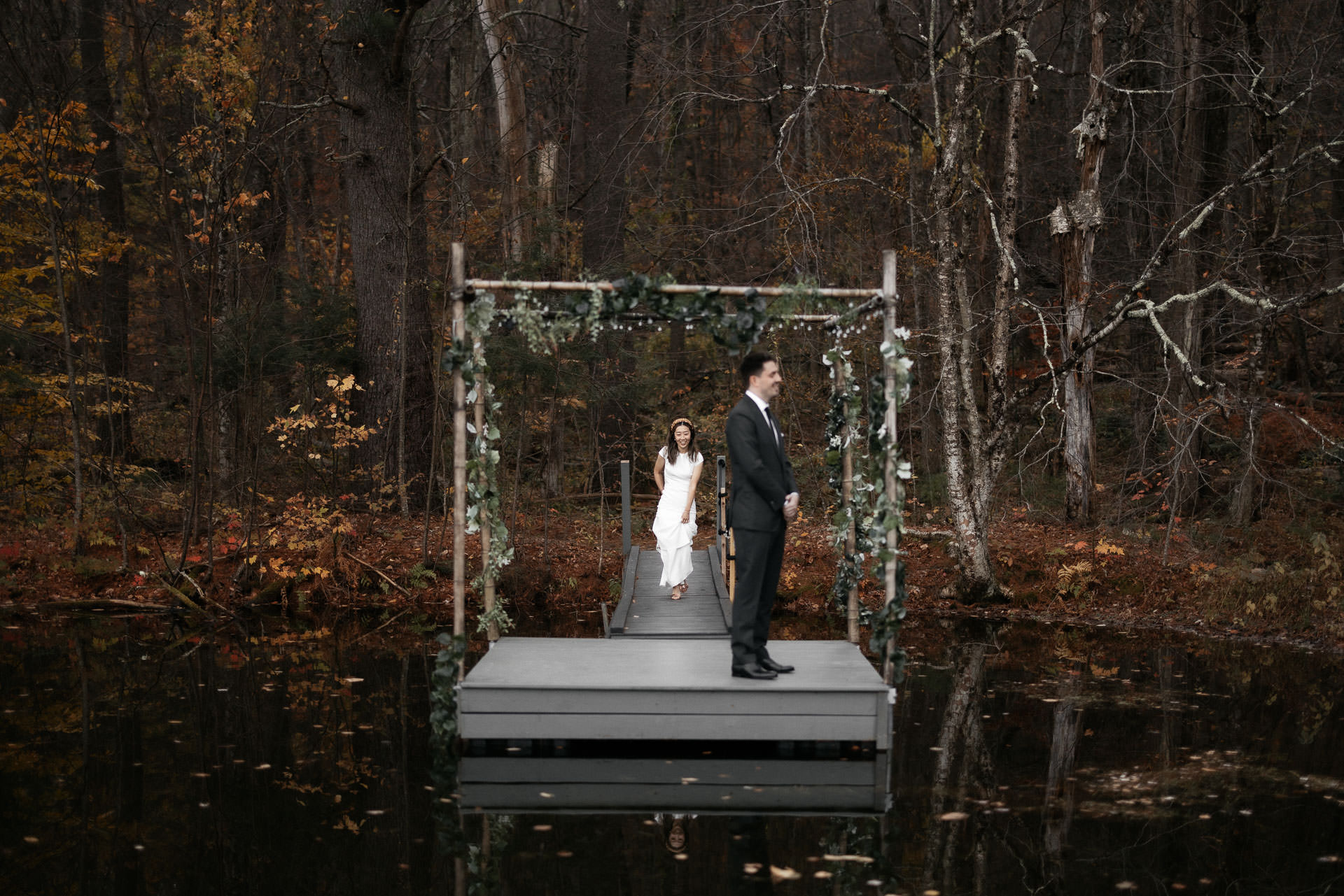 Fall Catskills Elopement Foxfire Mountain House by Jean-Laurent Gaudy
