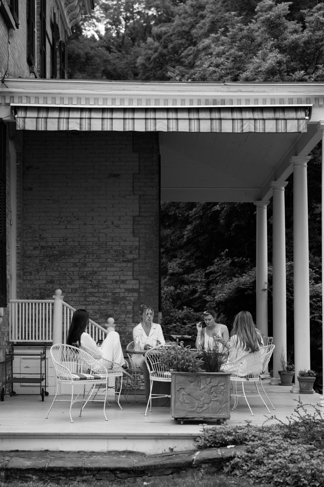 Wedding dress and bridal details at a Hudson Valley private estate wedding