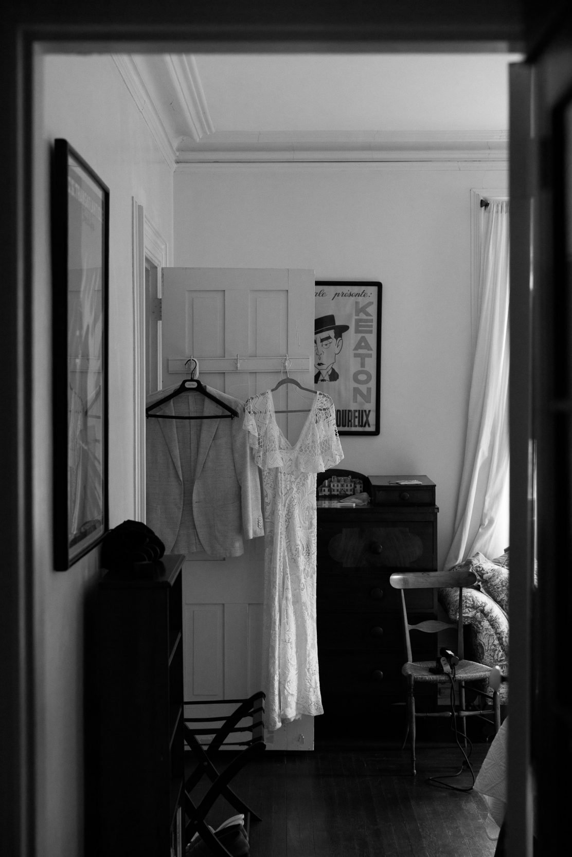 Wedding dress and bridal details at a Hudson Valley private estate wedding